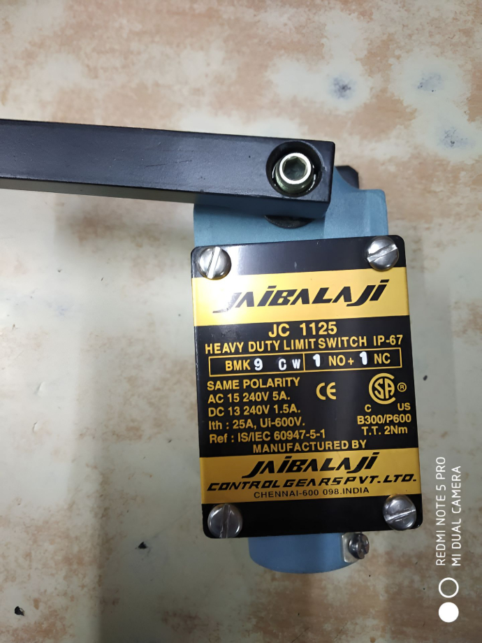 5Cアカシック Jai Balaji JC1125 Heavy Duty Limit Switch | Mechtrace - Technician